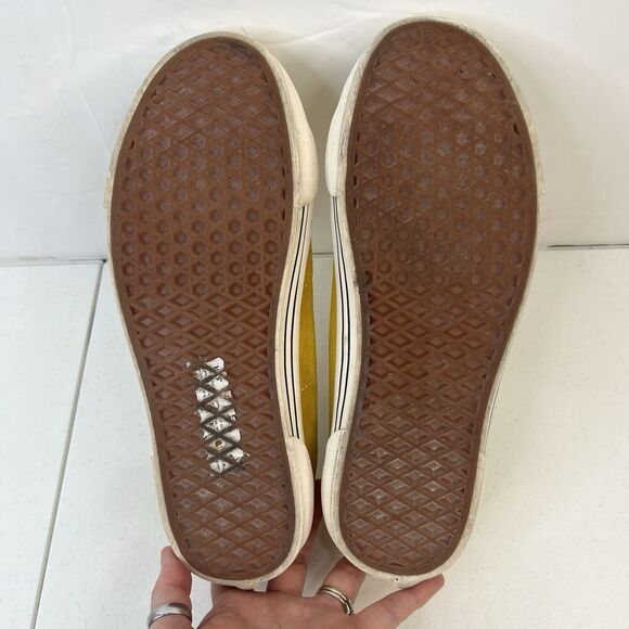 Vans Size 10 Anaheim Factory Sid DX OG Yellow Suede Trainers Men’s Classic Low - Picture 14 of 14